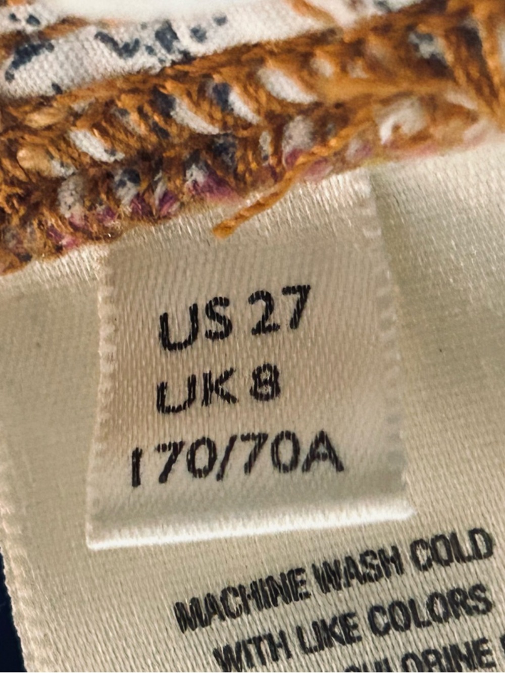 Supernova Rainbow We the Free 27 Small Corduroy Pants Stars Flowers Wide Leg - Picture 15 of 16